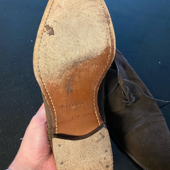 Brown suede magnanni derby’s - Picture 4 of 5